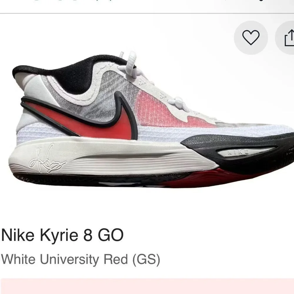 NIKE | NEW Kyrie 8 GO University Red GS Shoes Sneakers Youth Size 5 (Womens 6.5)